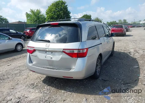 2012 Honda Odyssey Ex-L from USA, damaged, VIN 5FNRL5H61CB081634